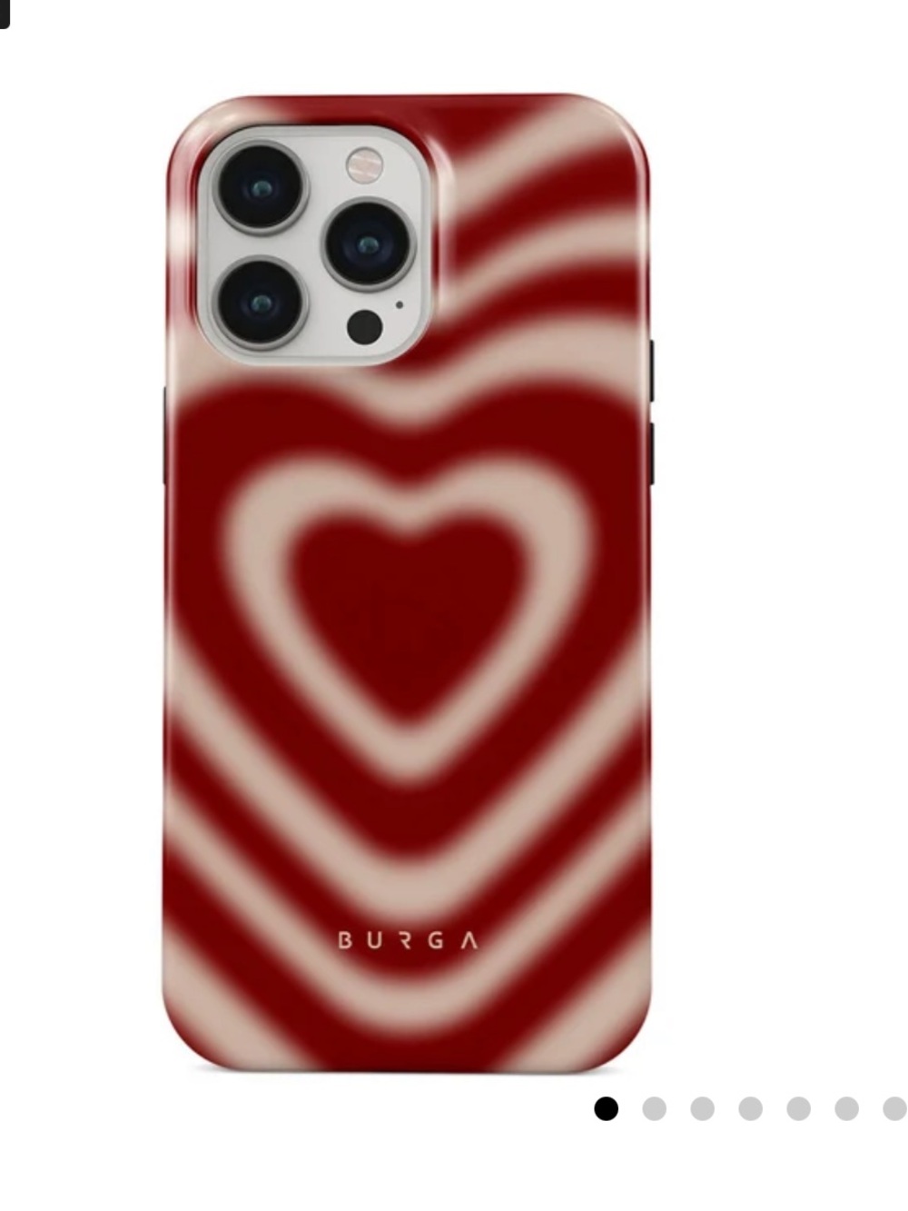 Burga Heart Pattern iPhone Case with MagSafe